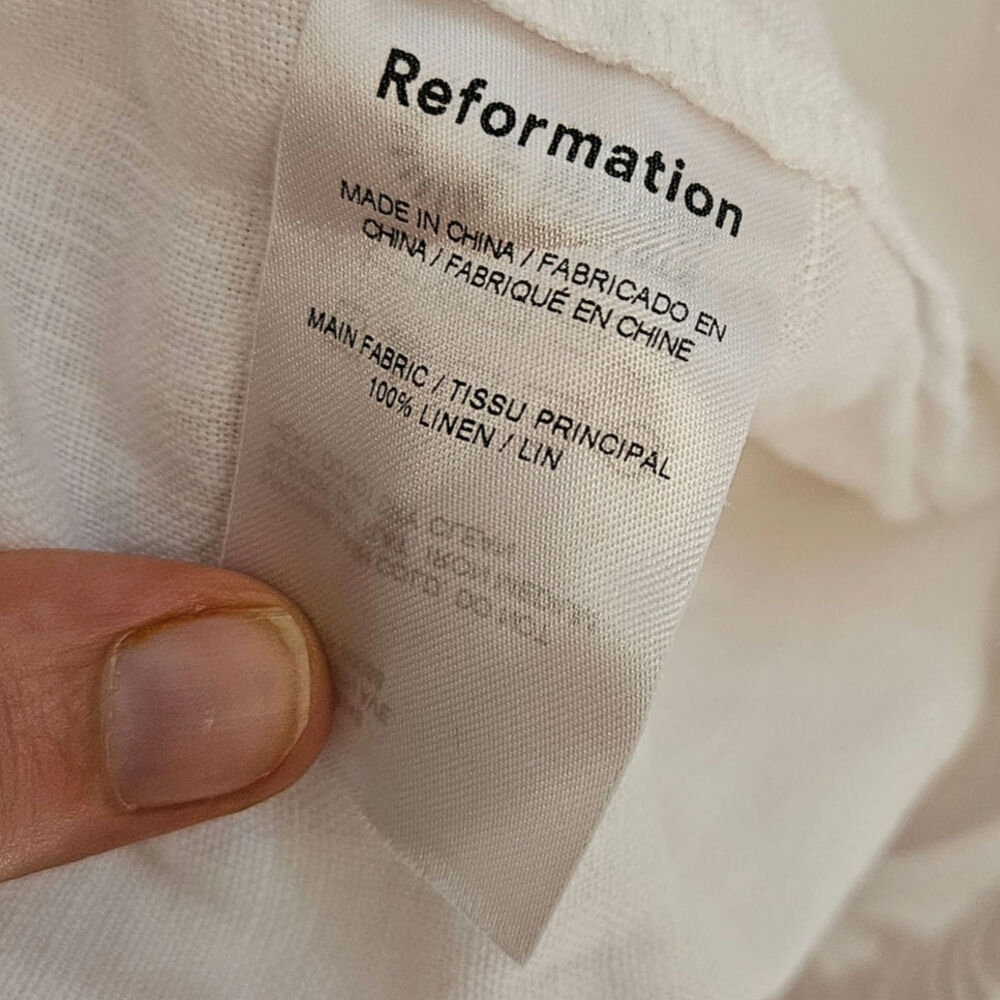 Reformation Olina Linen Pant - White - Picture 8 of 10